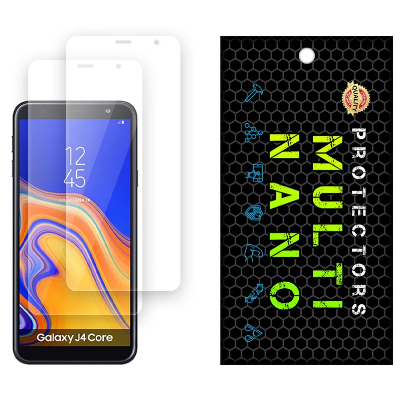 محافظ صفحه نمایش شفاف مولتی نانو مدل X-S2N مناسب برای گوشی موبایل سامسونگ Galaxy J4 Core بسته دو عددی