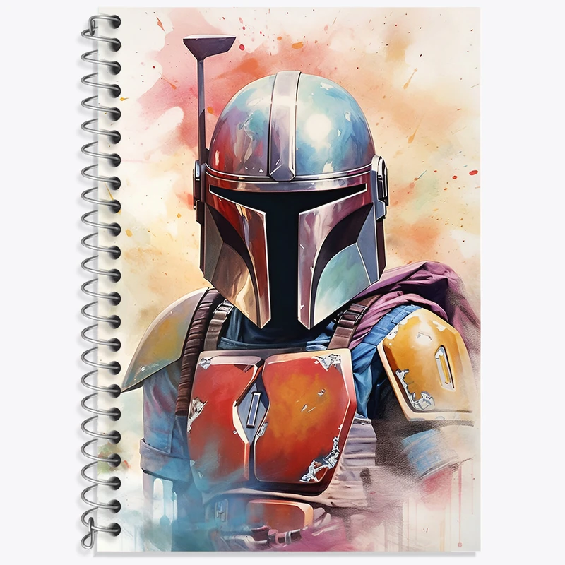 دفتر زبان 50 برگ خندالو مدل سه خط طرح جنگ ستارگان (Star Wars) کد N4529