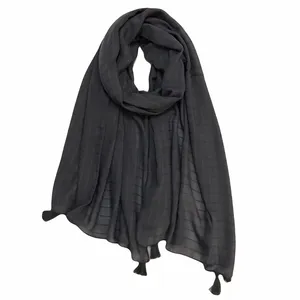 شال زنانه مدل چهارخونه ساده