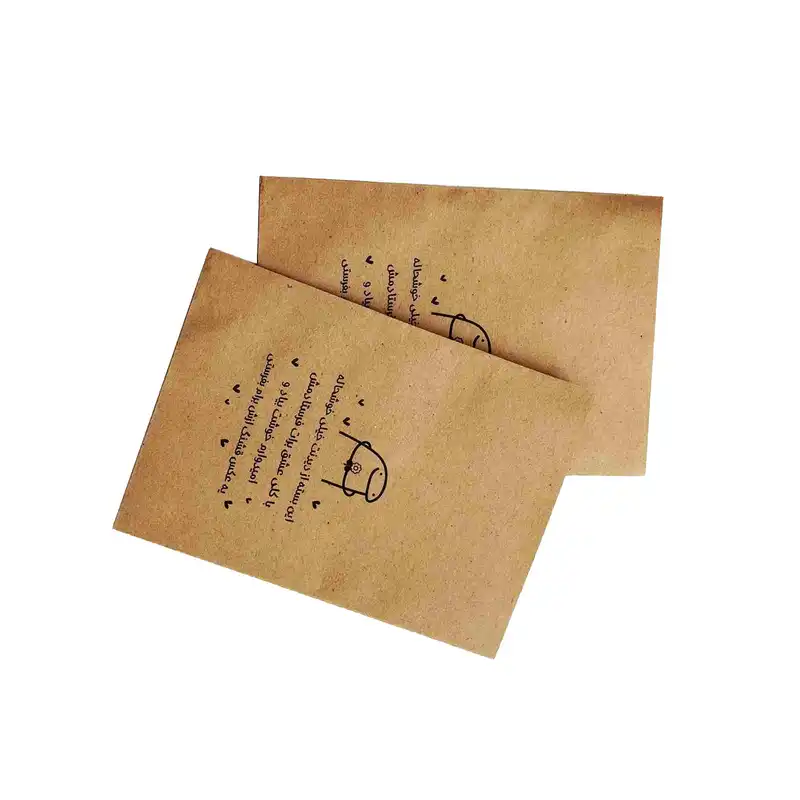 پاکت هدیه مدل کرافت طرح میقولی بسته 10 عددی