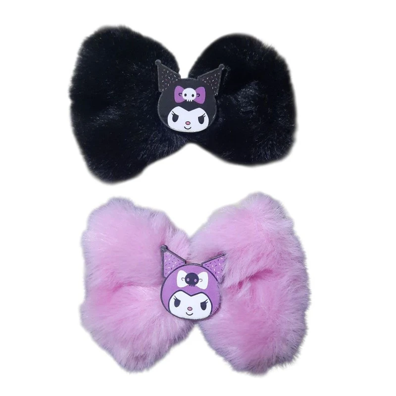 گیره مو دخترانه مدل انبری طرح کرومی کد mn18 مجموعه 2 عددی