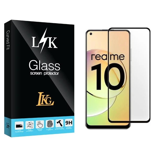 محافظ صفحه نمایش شیشه ای ال کا جی مدل LKK مناسب برای گوشی موبایل ریلمی 10 4G