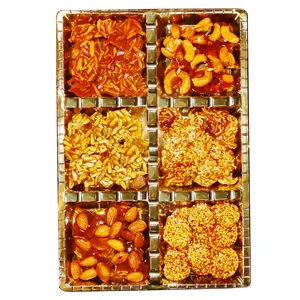 سوهان عسلی 6 مغز زعفرانی - 625 گرم
