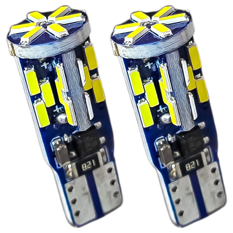 لامپ چراغ کوچک سکن جلو بست یدک مدل 30 تایی یخی کد SMD پایه تک کنتاکت بسته 2 عددی