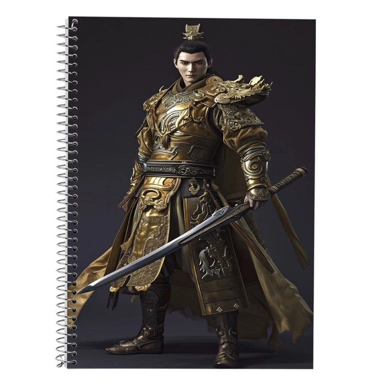 دفتر زبان 50 برگ مدوپد مدل سه خط طرح حیوانات جنگجو کد DF14860