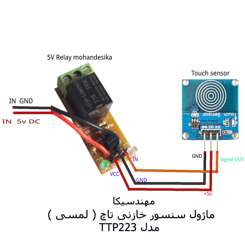 کیت سنسور لمسی مهندسیکا مدل TTP223