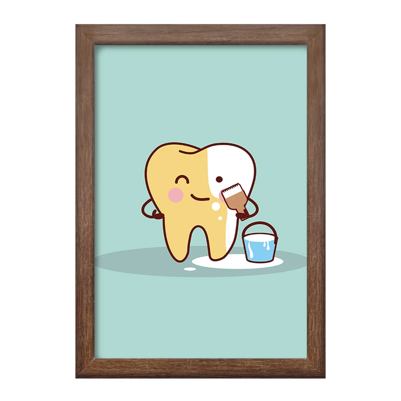 تابلو خندالو طرح دندان و دندان پزشکی کودکانه کد 36702