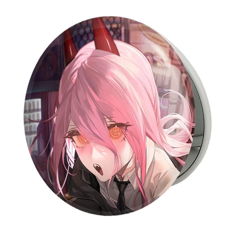 آینه جیبی خندالو طرح پاور انیمه مرد اره ای Chainsaw Man مدل تاشو کد 23204 