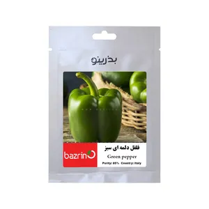  بذر فلفل دلمه ای سبز بذرینو کد BZNO-247