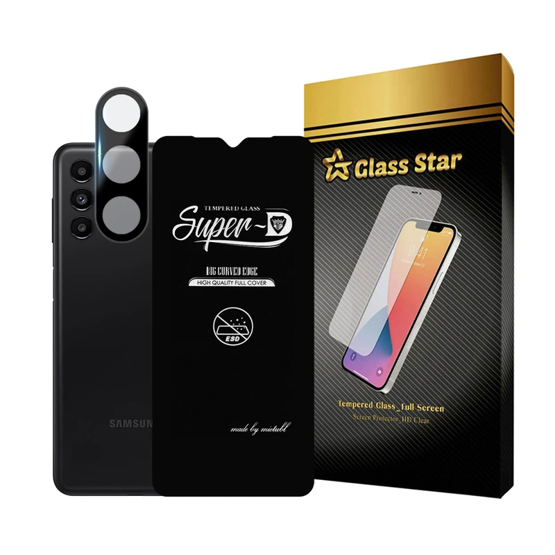محافظ صفحه نمایش گلس استار مدل SUPLNFUGS مناسب برای گوشی موبایل سامسونگ Galaxy A13 5G به همراه محافظ لنز گوشی