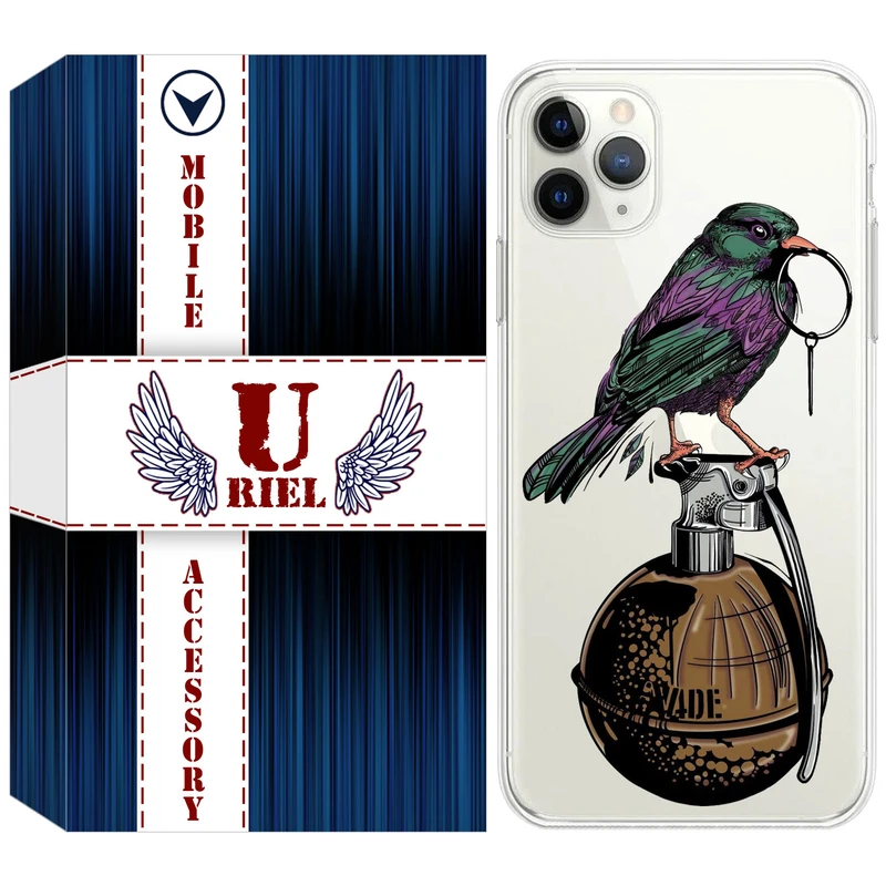 کاور یوریل مدل Clear کد 31 طرح پرنده مناسب برای گوشی موبایل اپل iPhone 11 Pro Max