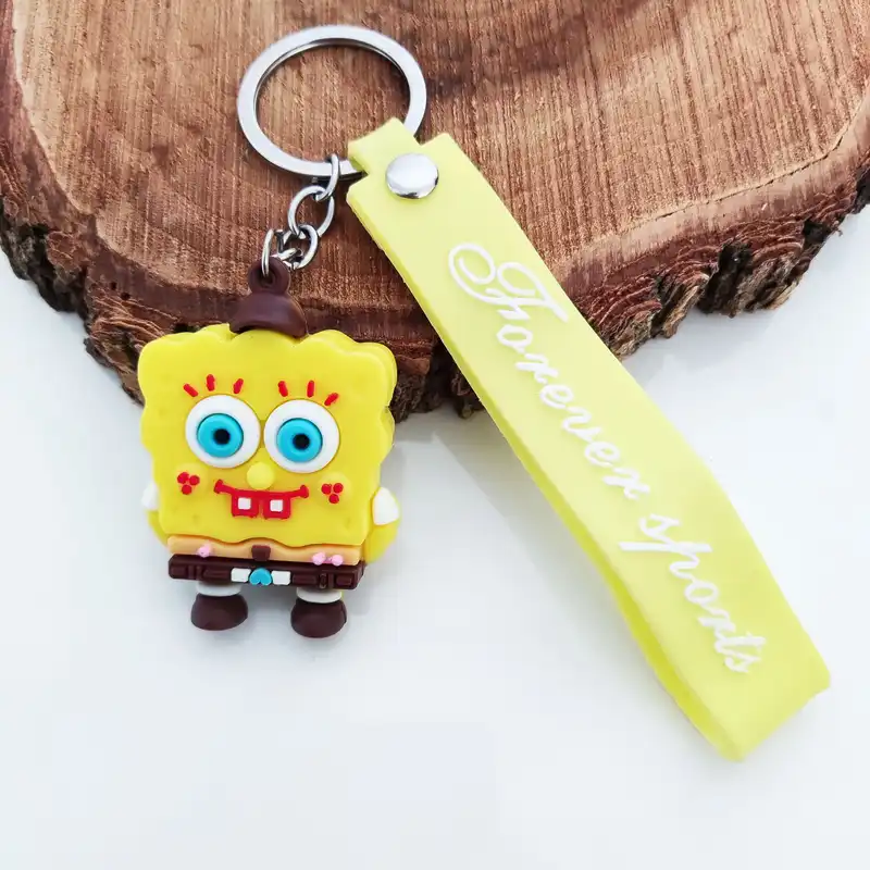 جاکلیدی مدل سیلیکونی طرح باب اسفنجی و کلاه کد DB20