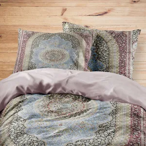 سرویس روتختی مدوپد طرح فرش قم ترنجی مدل C-Ghom108 یک نفره 4 تکه