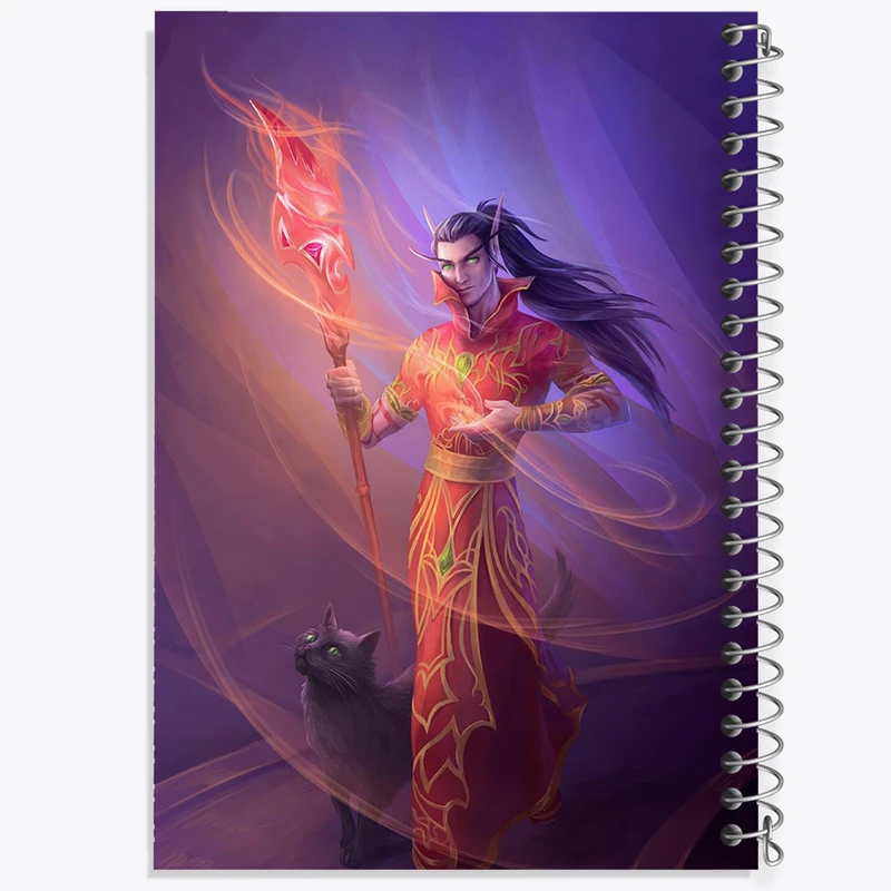 دفتر ژورنال نویسی 50 برگ خندالو مدل نقطه ای طرح بازی دنیای وارکرفت (World of Warcraft) کد 31825