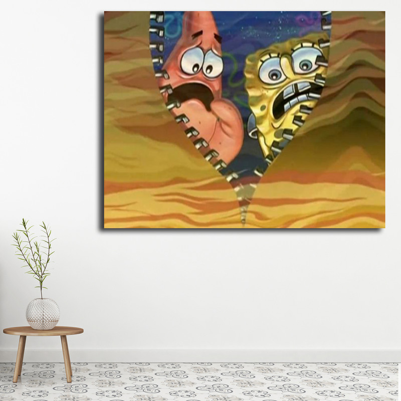 تابلو کودک و نوزاد مدل باب اسفنجی کد 13