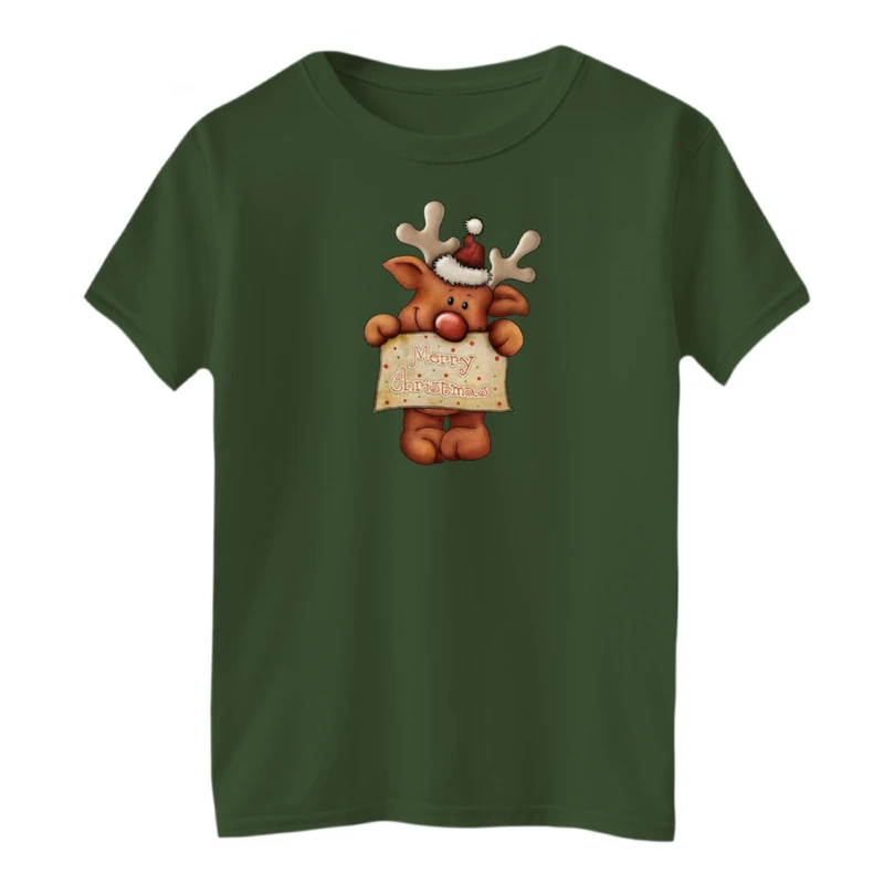 تی شرت آستین کوتاه بچگانه مدل کریسمسی کد014