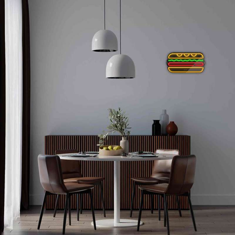 چراغ دیواری نئون دیزاین مدل Sandwich-BL_MLC