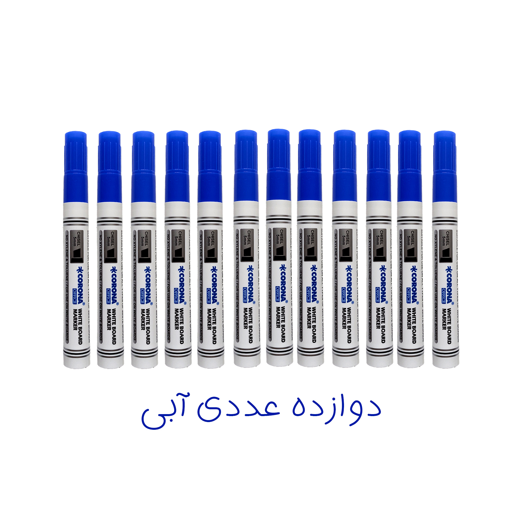 ماژیک وایت برد کرونا طرح تخت مدل CO-4090 به همراه تخته پاک کن بسته 13 عددی