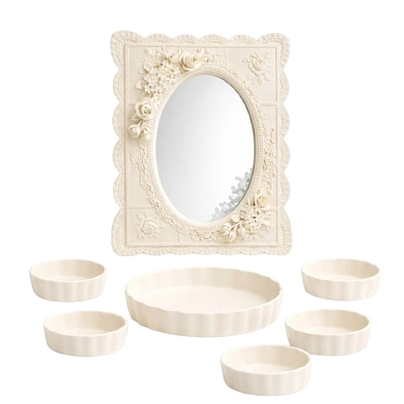 مجموعه ظروف هفت سین 7 پارچه مدل بهاران