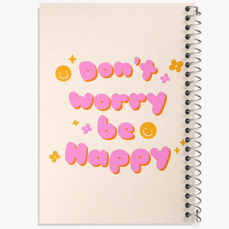 دفتر نقاشی 50 برگ خندالو طرح Don't Worry Be Happy کد N2348