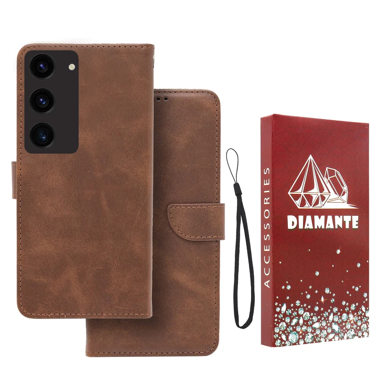 کیف کلاسوری دیامانته مدل Band Rd مناسب برای گوشی موبایل سامسونگ Galaxy S22 به همراه بندآویز