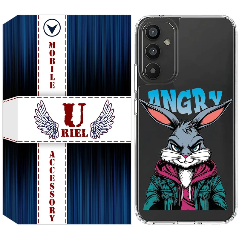 کاور یوریل مدل Clear کد 51 طرح خرگوش مناسب برای گوشی  موبایل سامسونگ Galaxy S25 FE