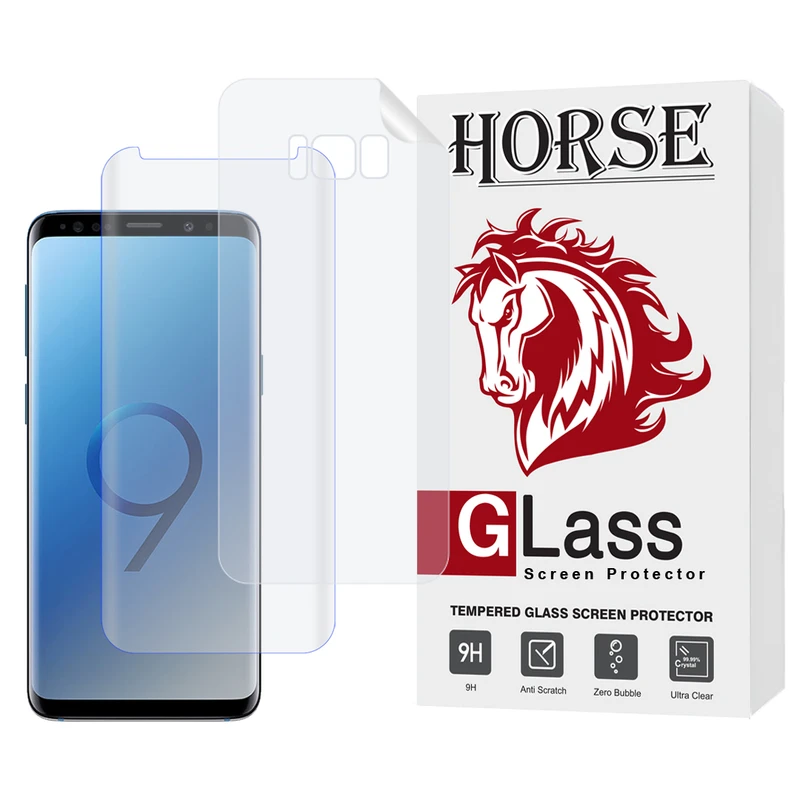 محافظ صفحه نمایش یووی هورس مدل UVNANOMTBH مناسب برای گوشی موبایل سامسونگ Galaxy S8 Plus به همراه محافظ پشت گوشی