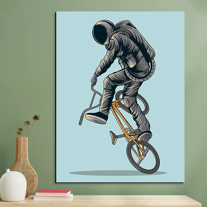 تابلو شاسی مدل دوچرخه سوار فضانورد کد 0022