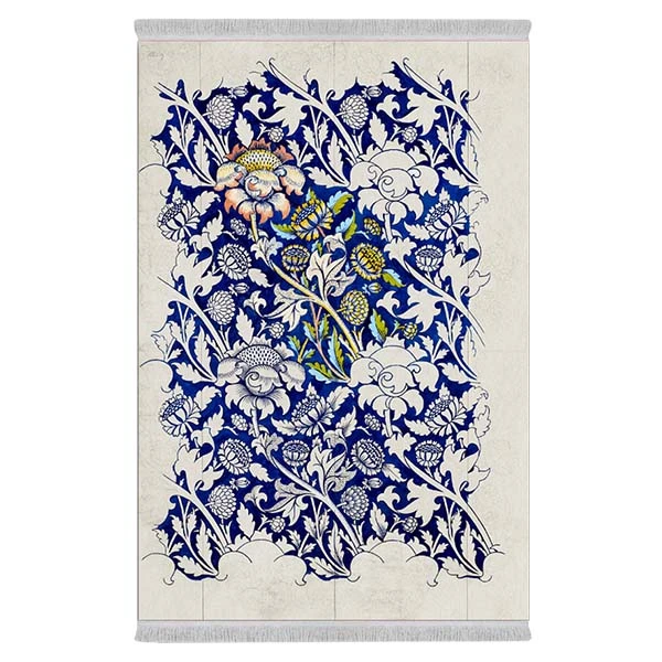 فرش پارچه‌ای دفه مدل فرشینه طرح مدرن کد 8089