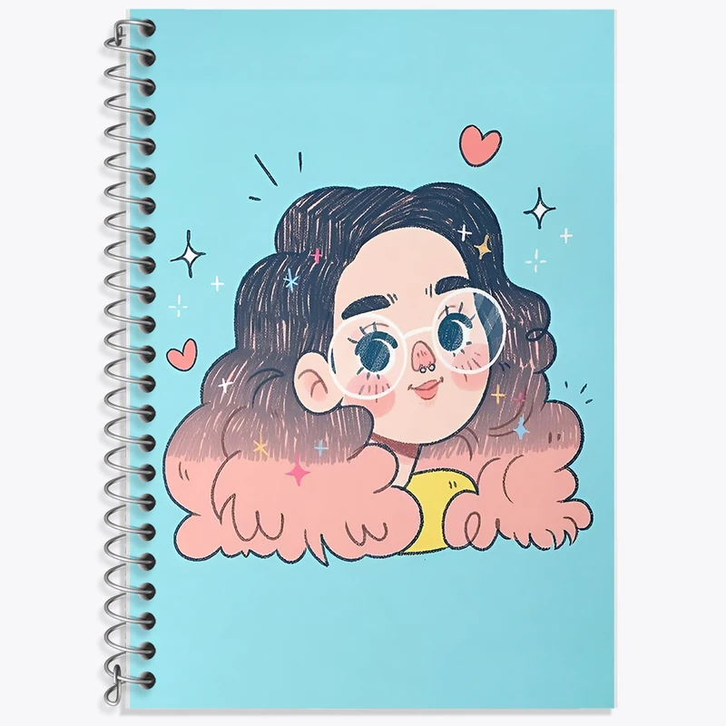 دفتر لغت 50 برگ خندالو طرح دخترانه کد F7435