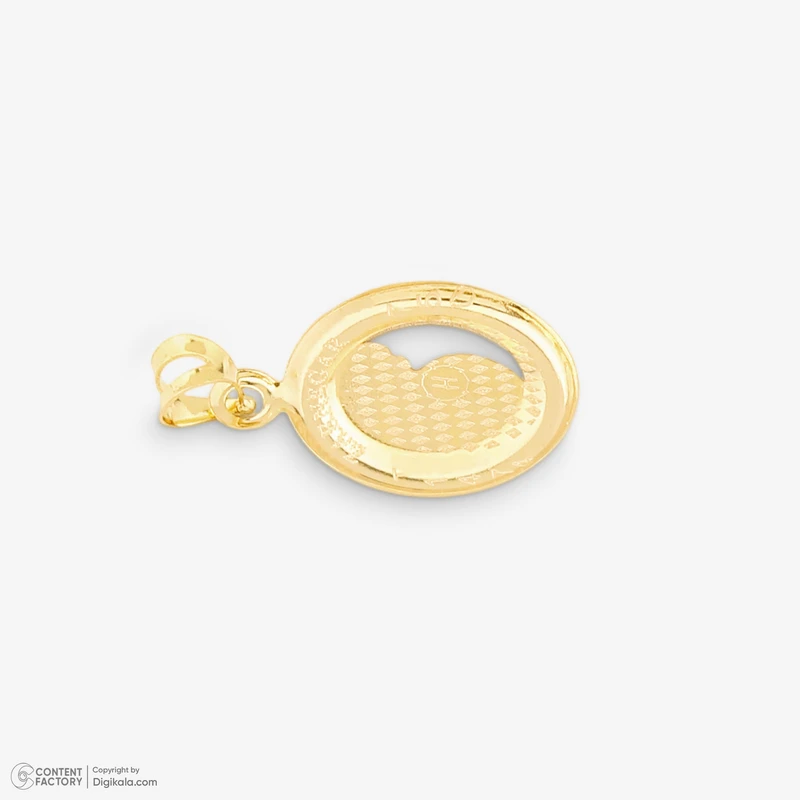 عکس شماره 3 : آویز گردنبند طلا کم اجرت 18 عیار زنانه ناریا مدل وان یکاد کد ab-14-1