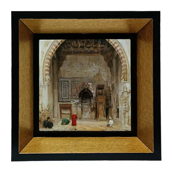 تابلو کاشی طرح نقاشی خاورمیانه قدیم مدل tkk128