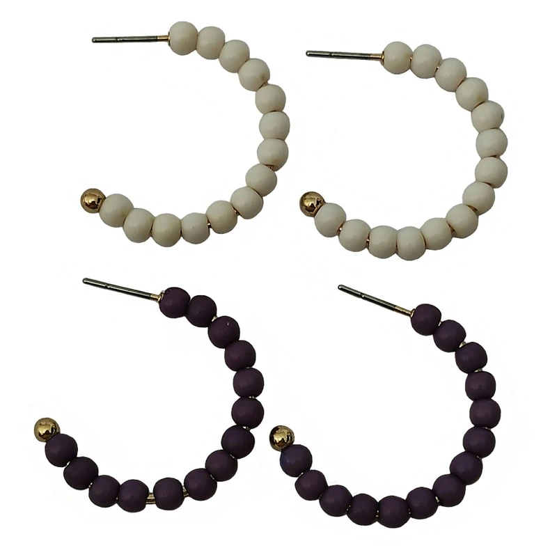 گوشواره زنانه آی ام مدل E2697 مجموعه 2 عددی