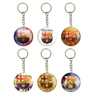 جاکلیدی خندالو مدل باشگاه بارسلونا FC Barcelona کد 1687A مجموعه 6 عددی
