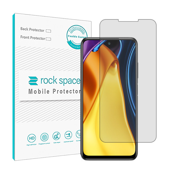 محافظ صفحه نمایش شفاف راک اسپیس مدل HyGEL مناسب برای گوشی موبایل شیائومی Poco M3 Pro
