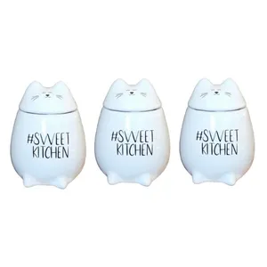 جا ادویه مدل cat #kitchen مجموعه سه عددی 