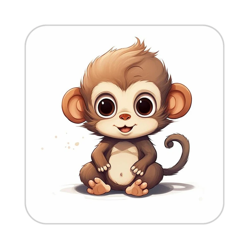 زیر لیوانی کاکتی طرح حیوانات کارتونی مدل mp28265