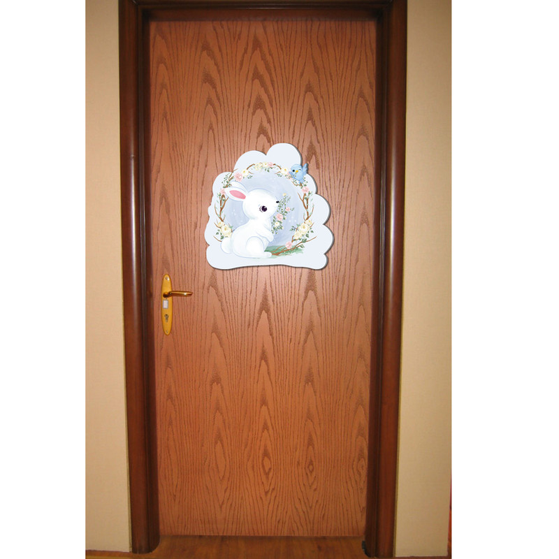 استیکر چوبی کودک باروچین مدل خرگوش مهربان کد 1193