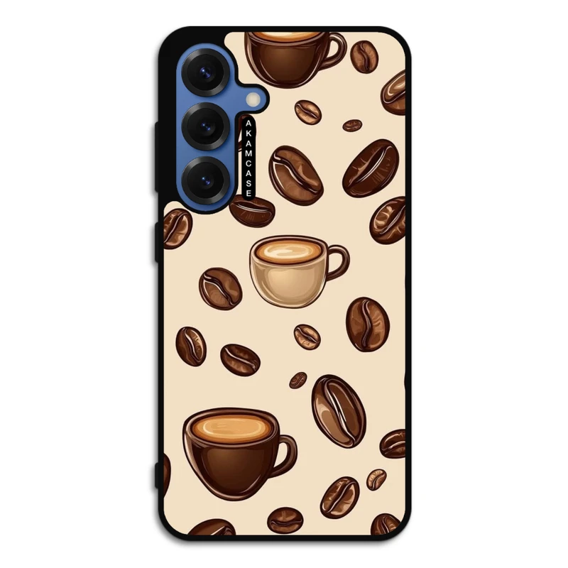 کاور آکام مدل AMC-WSGS25-COFFEE-10 مناسب برای گوشی موبایل سامسونگ Galaxy S25