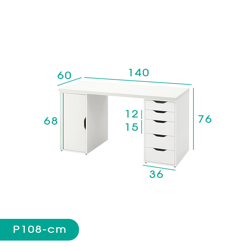 میز کارشناسی اسمردیس مدل P108 - MDF+