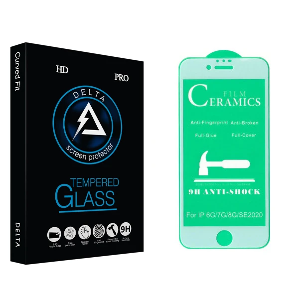 محافظ صفحه نمایش سرامیکی دلتا مدل Fit مناسب برای گوشی موبایل اپل Iphone SE 2020 / 6 / 6S / 7 / 8