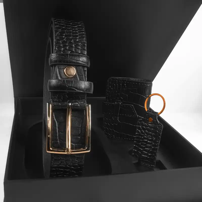 ست هدیه مردانه چرم عطارد مدل چرم طبیعی کد A48