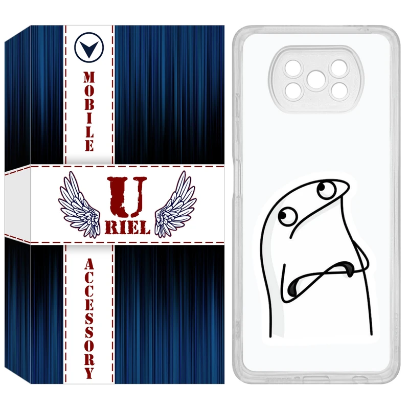 کاور یوریل مدل Clear کد 80 طرح کلافه مناسب برای گوشی موبایل شیائومی Poco X3 / X3 Pro / X3 NFC