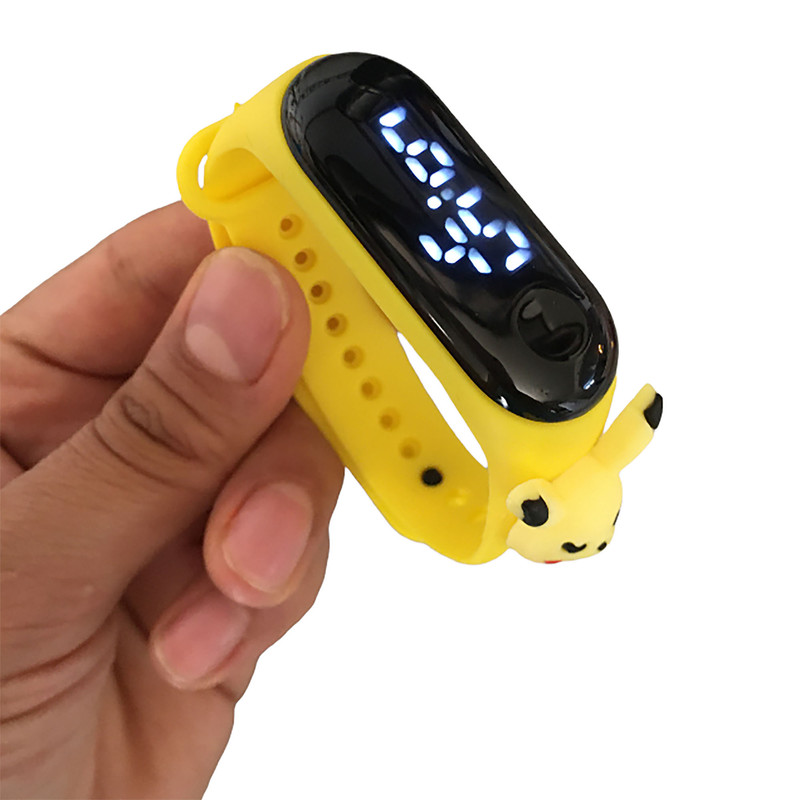 ساعت مچی دیجیتال مدل لمسی ضد آب سیلیکونی طرح خرگوش چشمک کد W YEL 114
