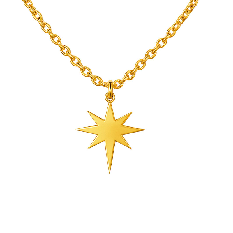 گردنبند طلا 18 عیار زنانه با طرح حلقهای (فلامینگو) گالری قو طلایی مدل درخشش