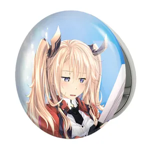 آینه جیبی خندالو طرح انیمه نخاله آکادمی پادشاه شیاطین مدل تاشو کد 27743 