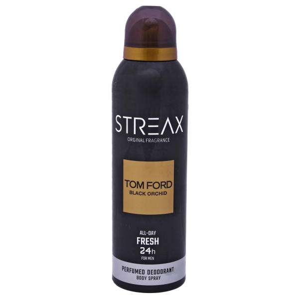 اسپری بدن مردانه استریکس مدل Tom Ford Black Orchid حجم 200 میلی لیتر اسپری بدن مردانه استریکس مدل Tom Ford Black Orchid حجم 200 میلی لیتر