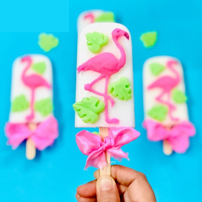 سیلیکون قالب گیری به گز مدل فلامینگو و برگ