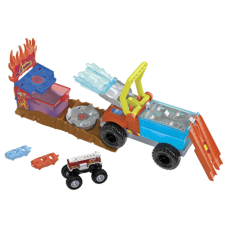 کیت 4 تکه ماشین بازی هات ویلز مدل Monster Trucks Arena Smashers کد HPN73