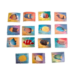 تمبر یادگاری مدل ماهی کد bc-2043 مجموعه 15 عددی